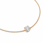 Bracelet Éclat en or jaune 18 carats avec diamant rond solitaire