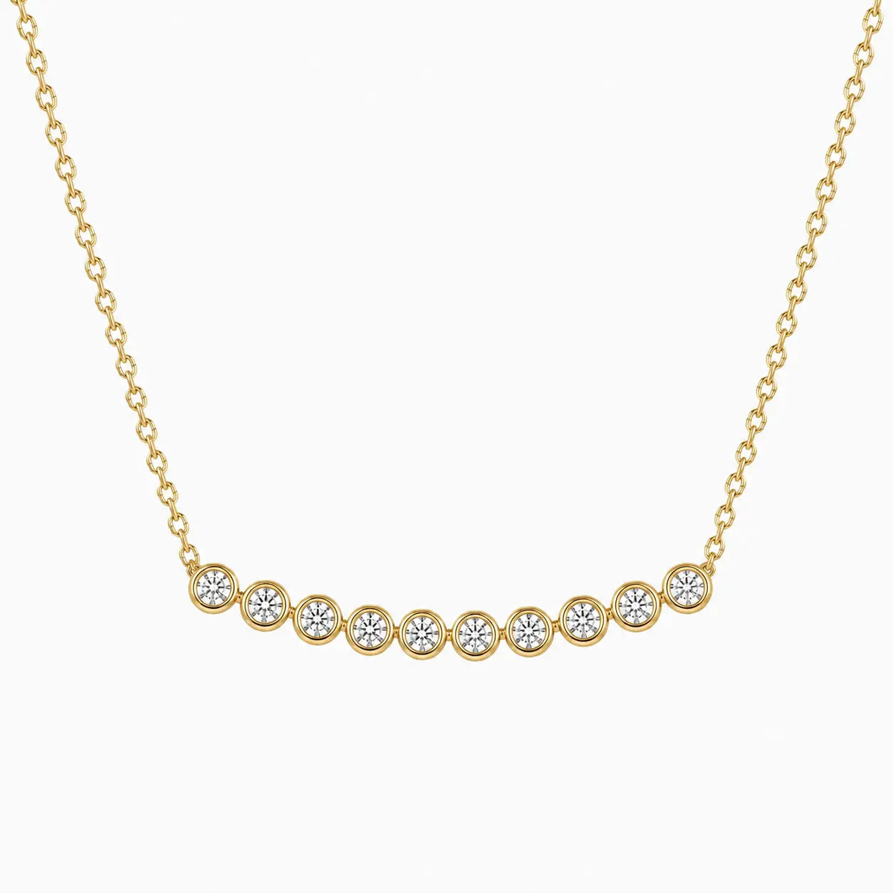 Collier 10 diamants