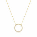 Collier pavé de diamants en forme de cercle