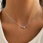 collier or double diamants