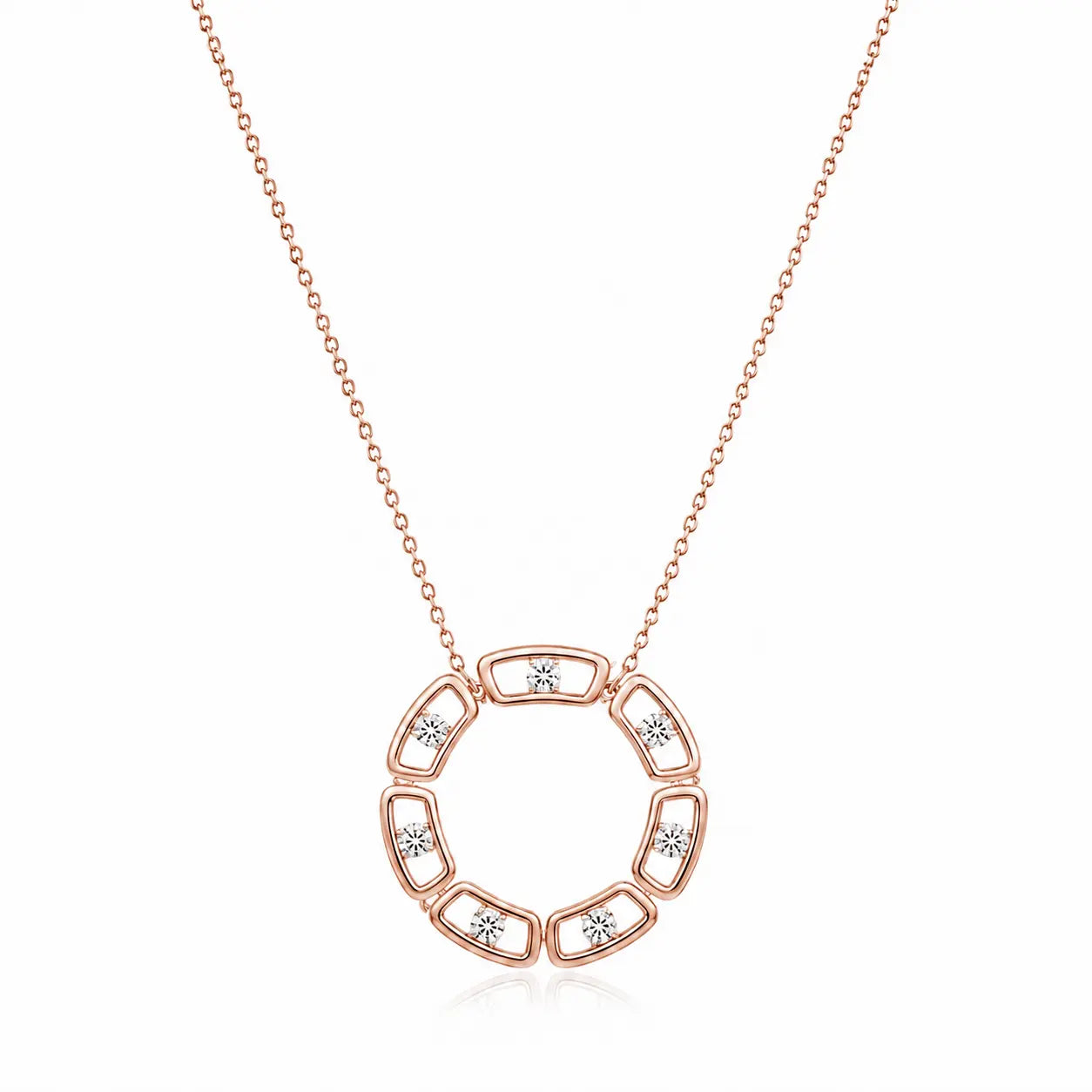Collier cercle diamants