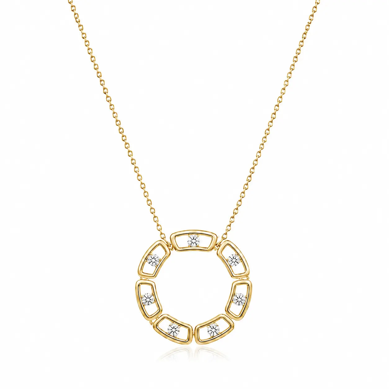 Collier cercle diamants