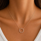 Collier cercle diamants