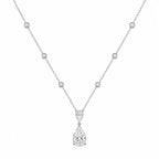 collier double diamants avec petit diamant