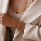 Bracelet en diamant taille rond, diamants poires – ALBA