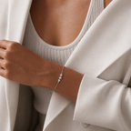 Bracelet en diamant taille rond, diamants poires – ALBA