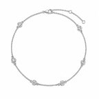 Bracelet Éclat en or blanc serti de diamants ronds – vue complète