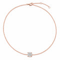 Bracelet SAONA en or rose 18 carats avec diamant rond de laboratoire – vue complète avec chaîne ajustable et fermoir mousqueton